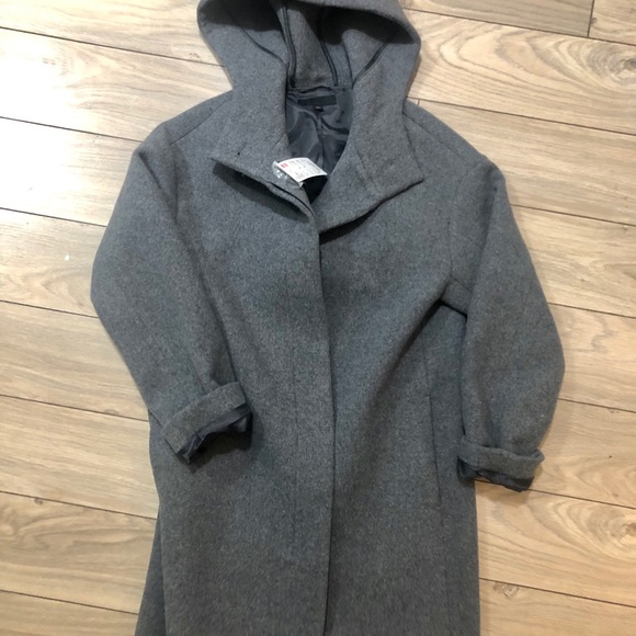 Uniqlo Wool Blend Hooded Jacket - Brand New w Tags - Picture 3 of 5